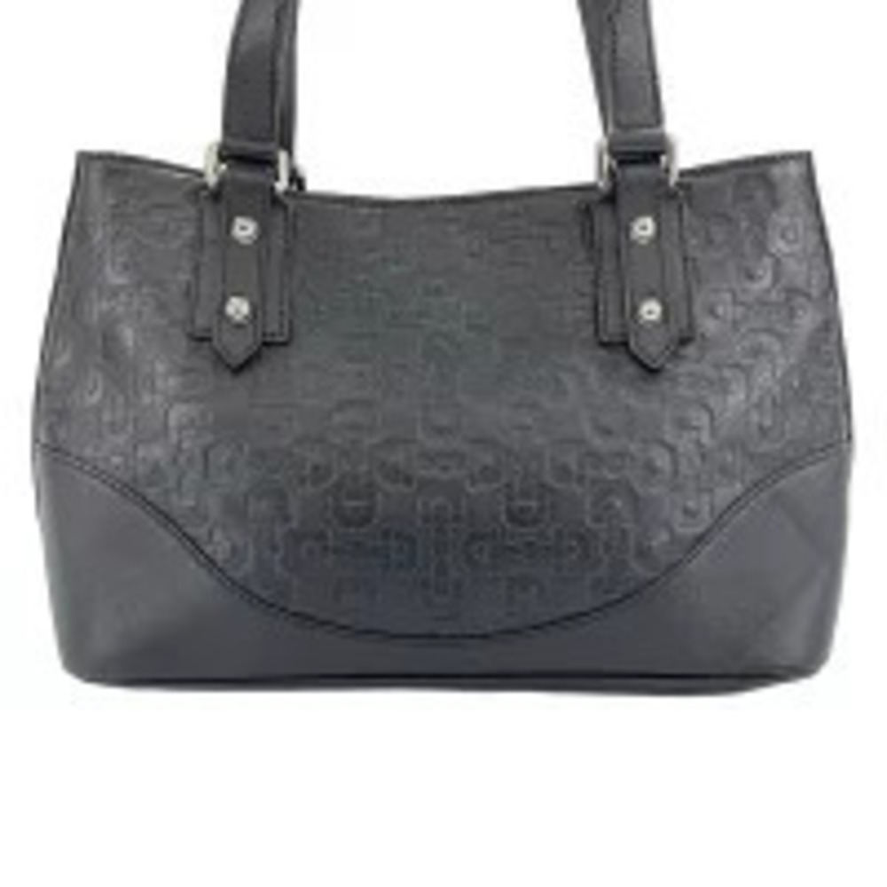 Gucci Leather Horsebit Handbag Black